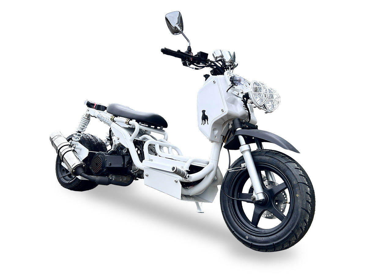 IceBear Maddog Gen I 50cc Scooter (PMZ50-19) - PMZ50-19 White