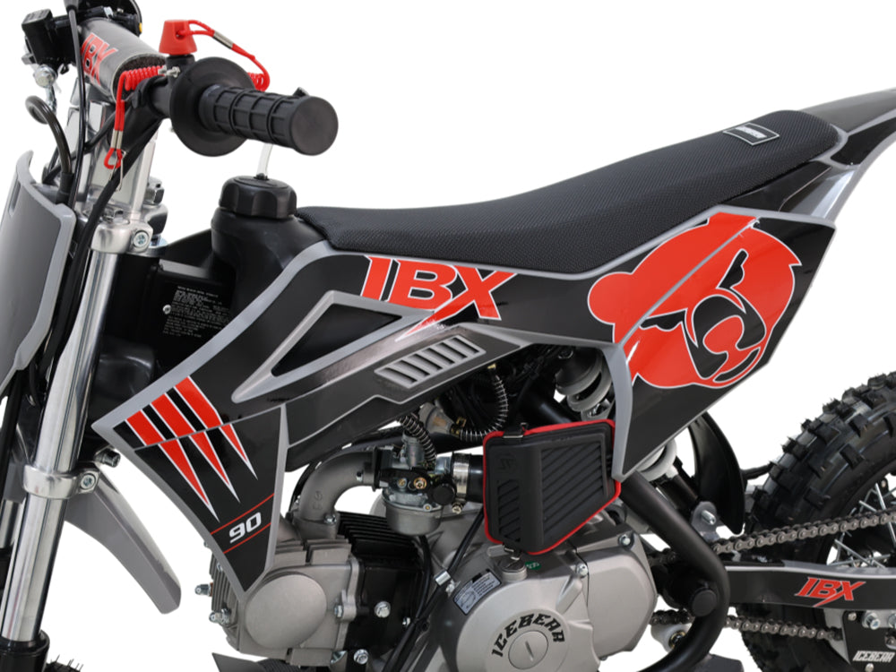 IceBear IBX AX90 90cc Pit Bike (PAD90-V2) - Right side 3/4 view