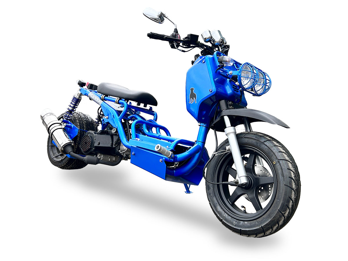 IceBear Maddog Gen I 50cc Scooter (PMZ50-19) - PMZ50-19 Blue