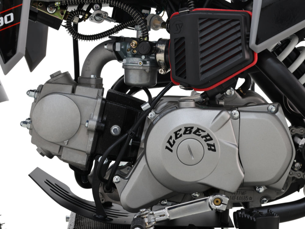 IceBear IBX AX90 90cc Pit Bike (PAD90-V2) - Engine close-up