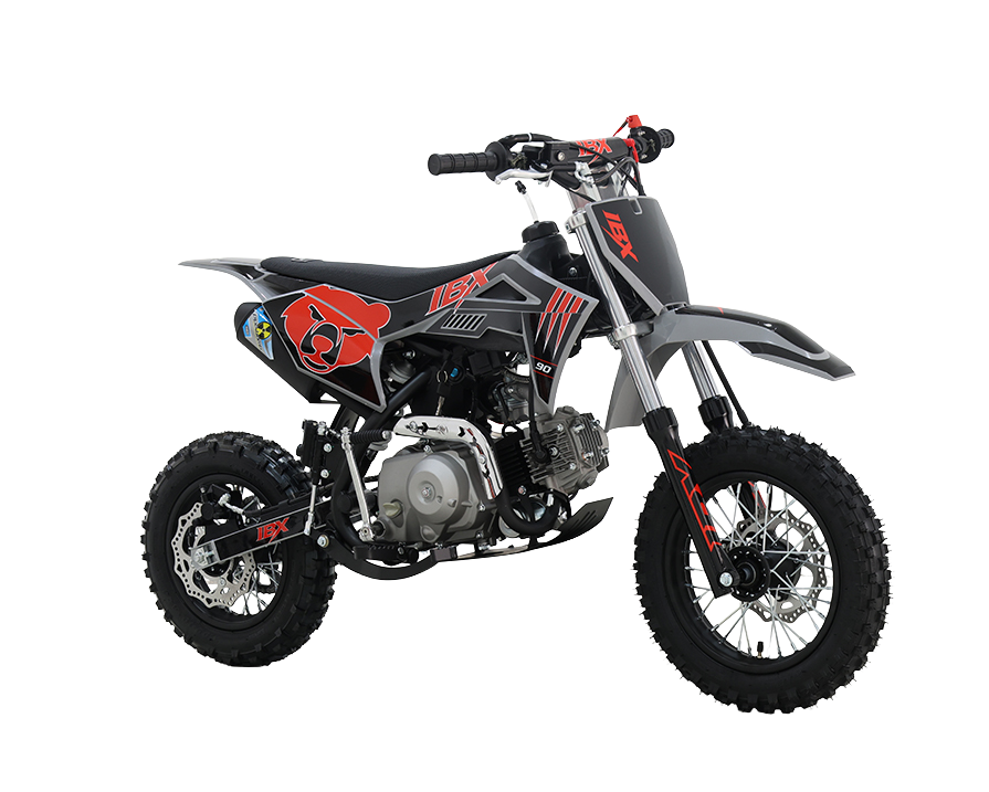 IceBear IBX AX90 90cc Pit Bike (PAD90-V2) - full bike on white background