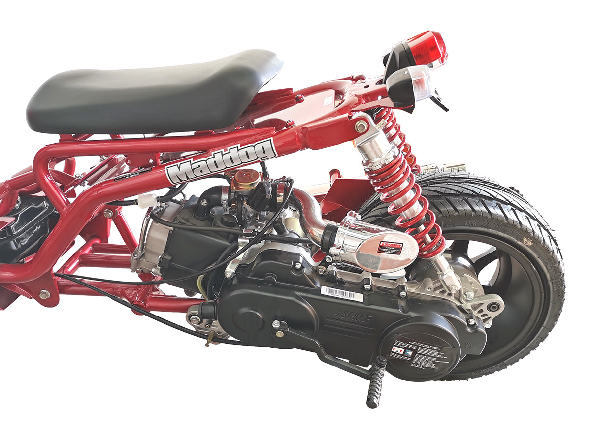 IceBear Maddog Gen I 150cc Scooter (PMZ150-19) - Left-rear view of the Maddog Gen IV