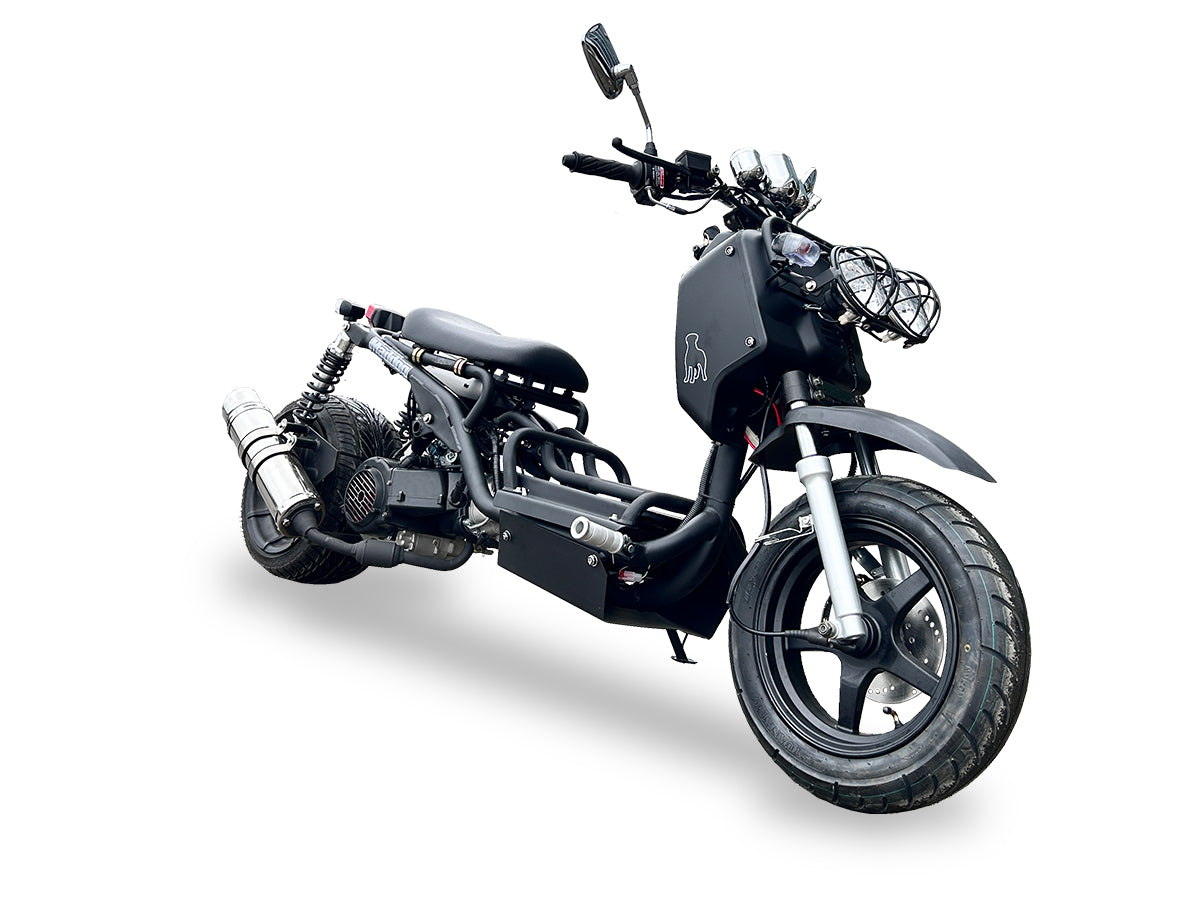 IceBear Maddog Gen I 50cc Scooter (PMZ50-19) - PMZ50-19 Black