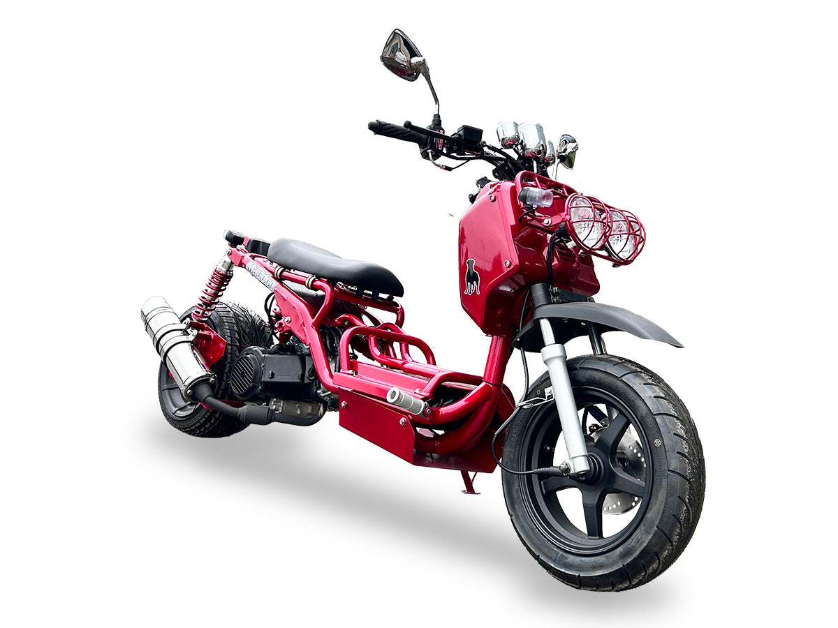 IceBear Maddog Gen I 50cc Scooter (PMZ50-19) - PMZ50-19 Burgundy