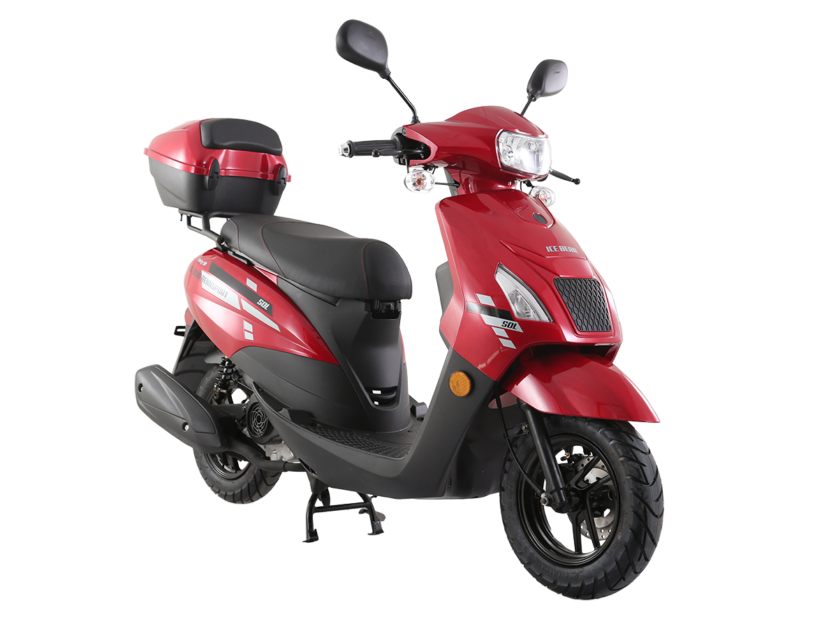 IceBear Cali 50cc Scooter (PMZ50-2) - full scooter on white background