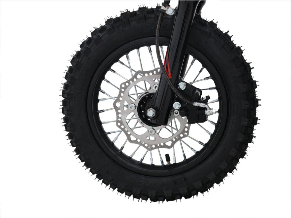 IceBear IBX AX90 90cc Pit Bike (PAD90-V2) - Front wheel close-up