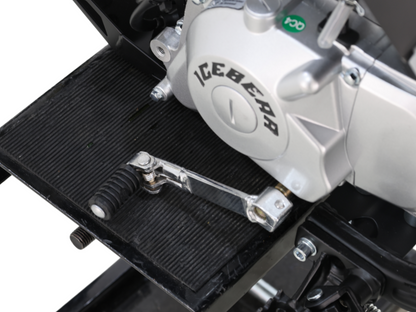 IceBear IBX Whip 125cc Pit Bike (PAD125-3) - Floorboard, engine area, brake pedal