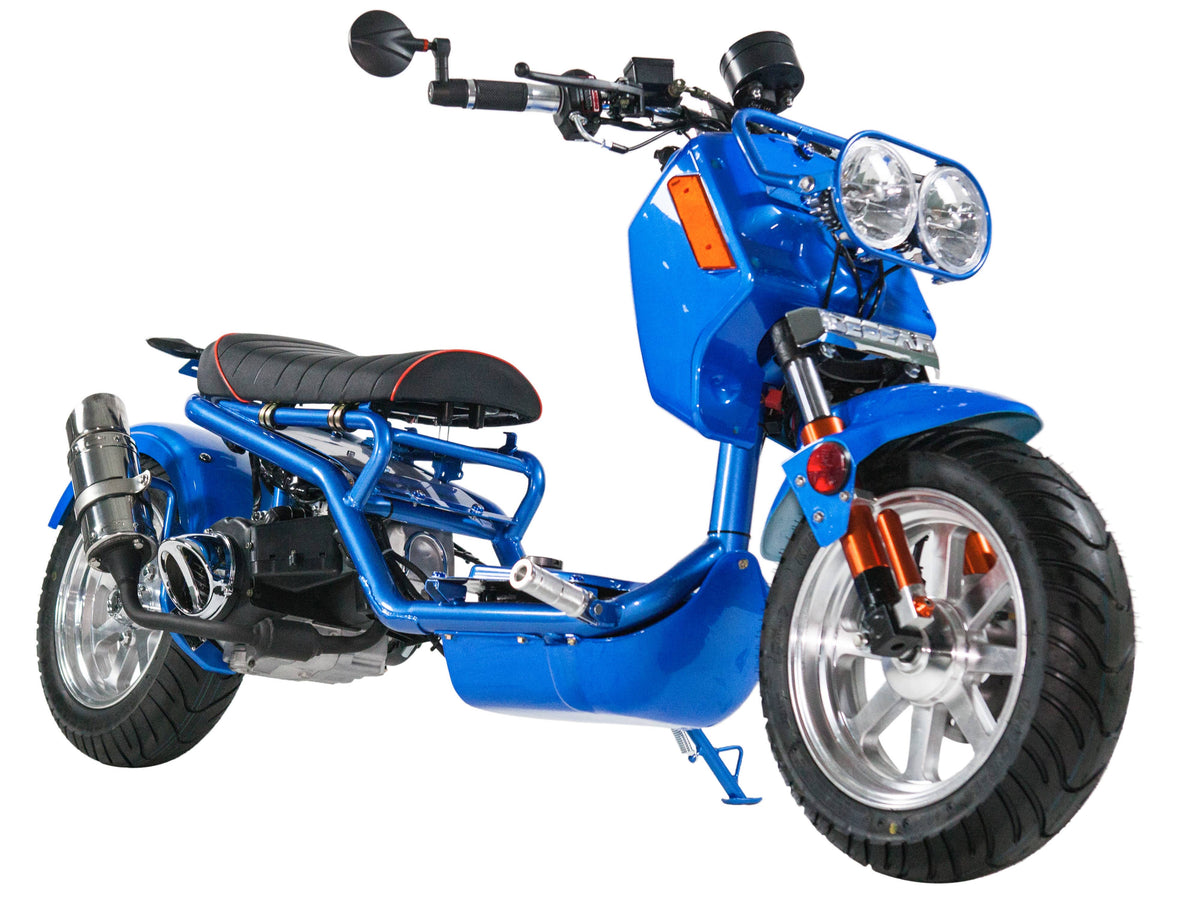 IceBear Maddog Gen IV 50cc Scooter (PMZ50-21) - PMZ50-21 Blue